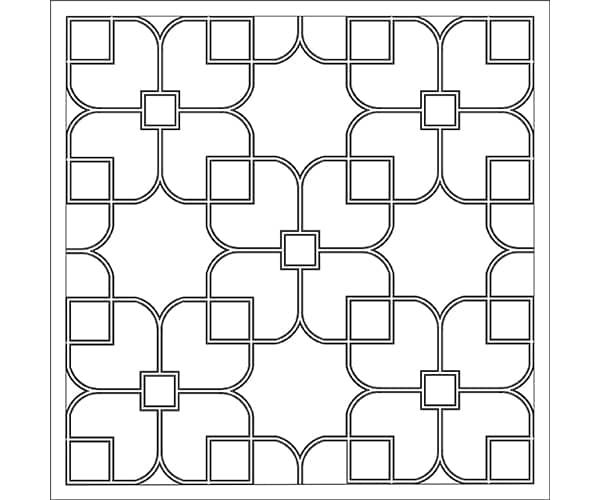 Quatrefoil Ceiling Moduling